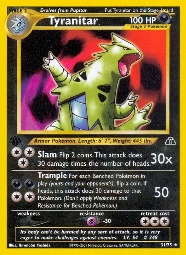 Tyranitar, Neo Discovery #31/75