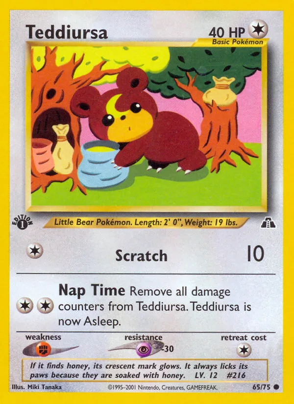 Teddiursa, Neo Discovery #65/75