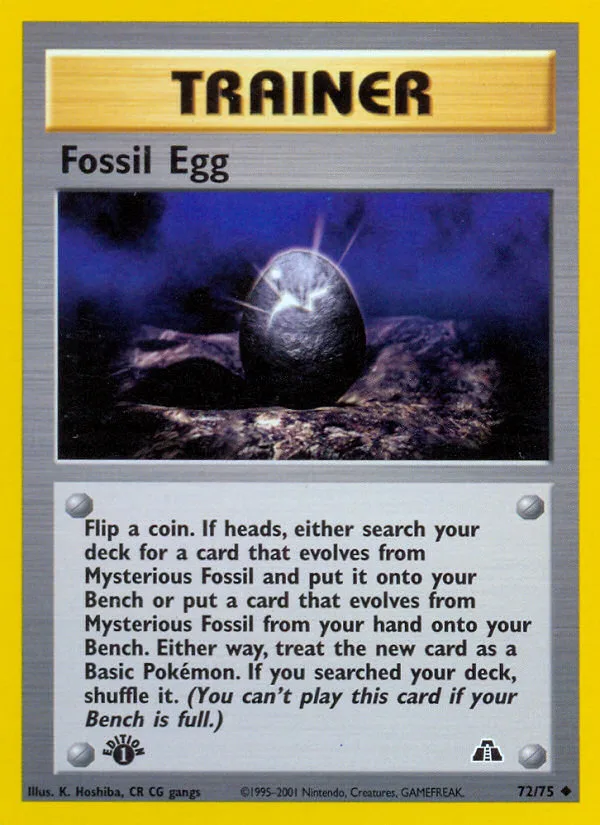 Fossil Egg, Neo Discovery #72/75