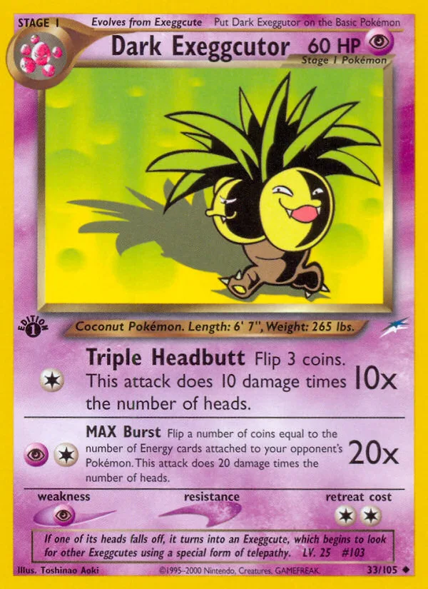 Dark Exeggutor, Neo Destiny #33/105