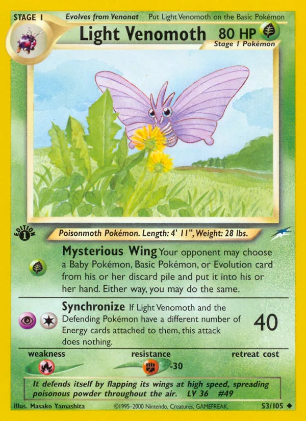 Light Venomoth, Neo Destiny #53/105