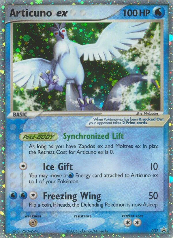 Articuno ex, Nintendo Black Star Promos #032