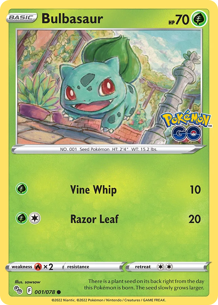 Bulbasaur, Pokémon GO #001/078