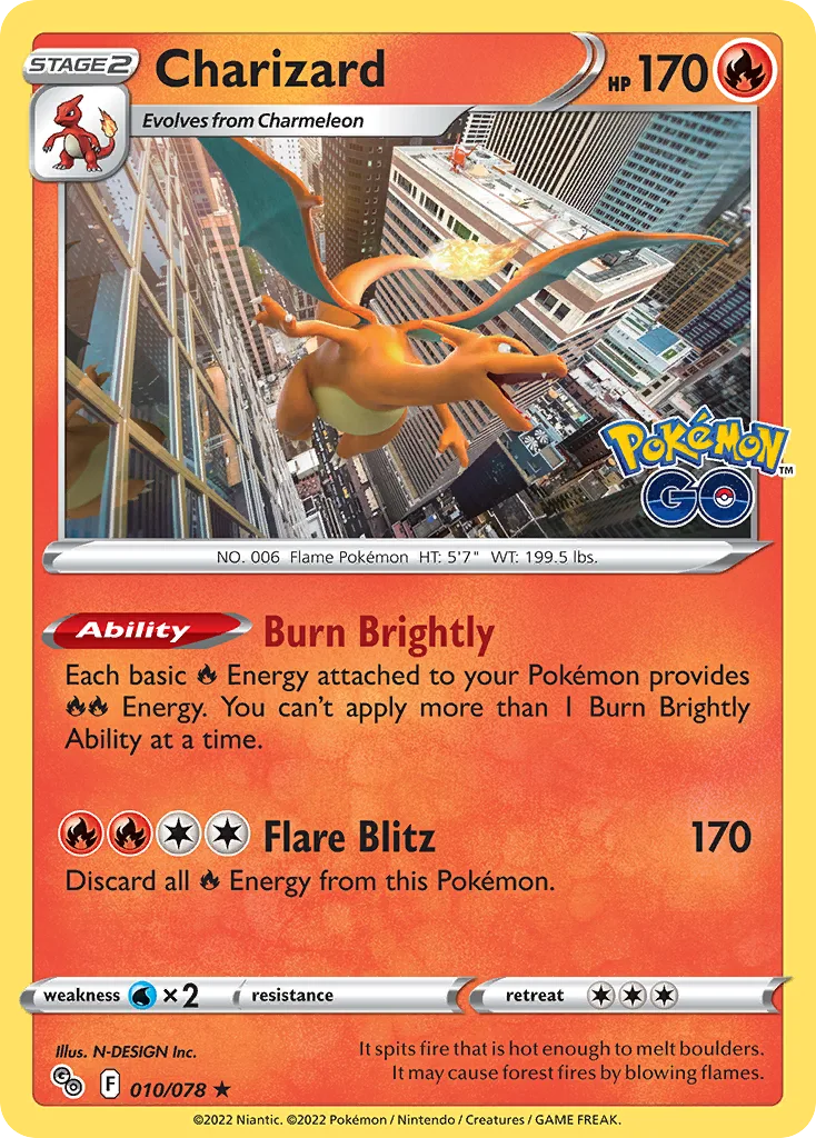 Charizard, Pokémon GO #010/078