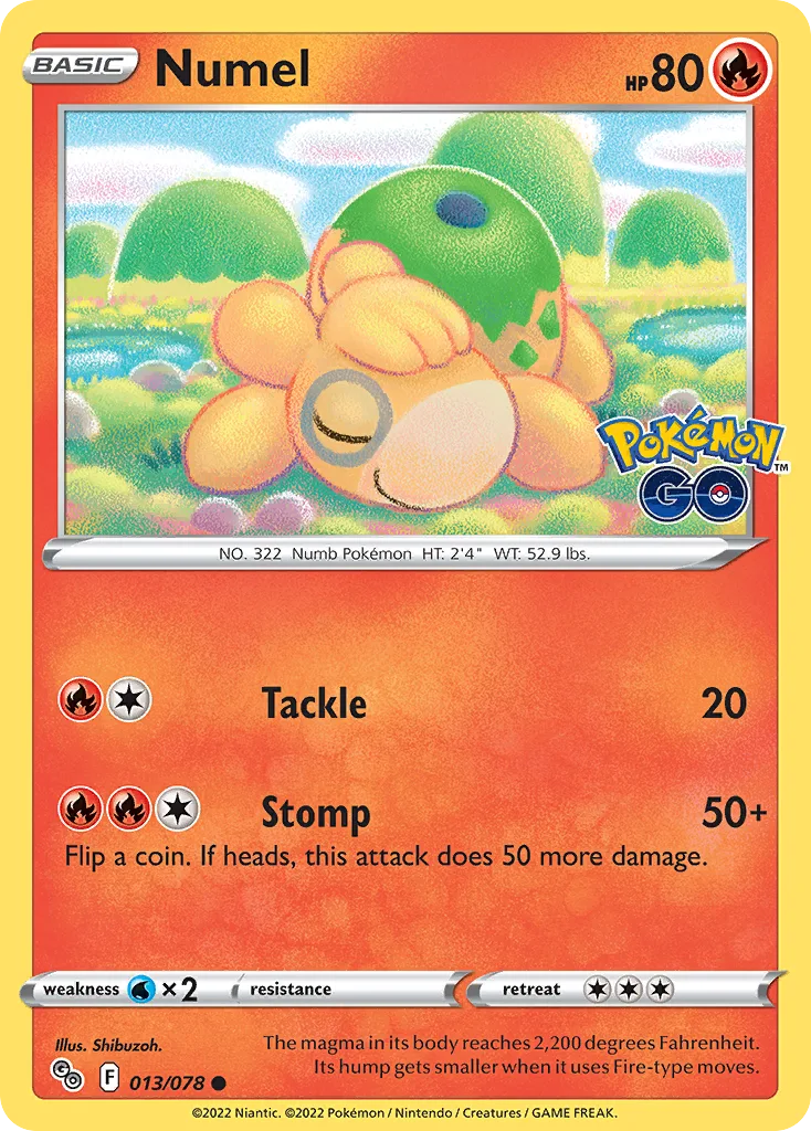 Numel, Pokémon GO #013/078