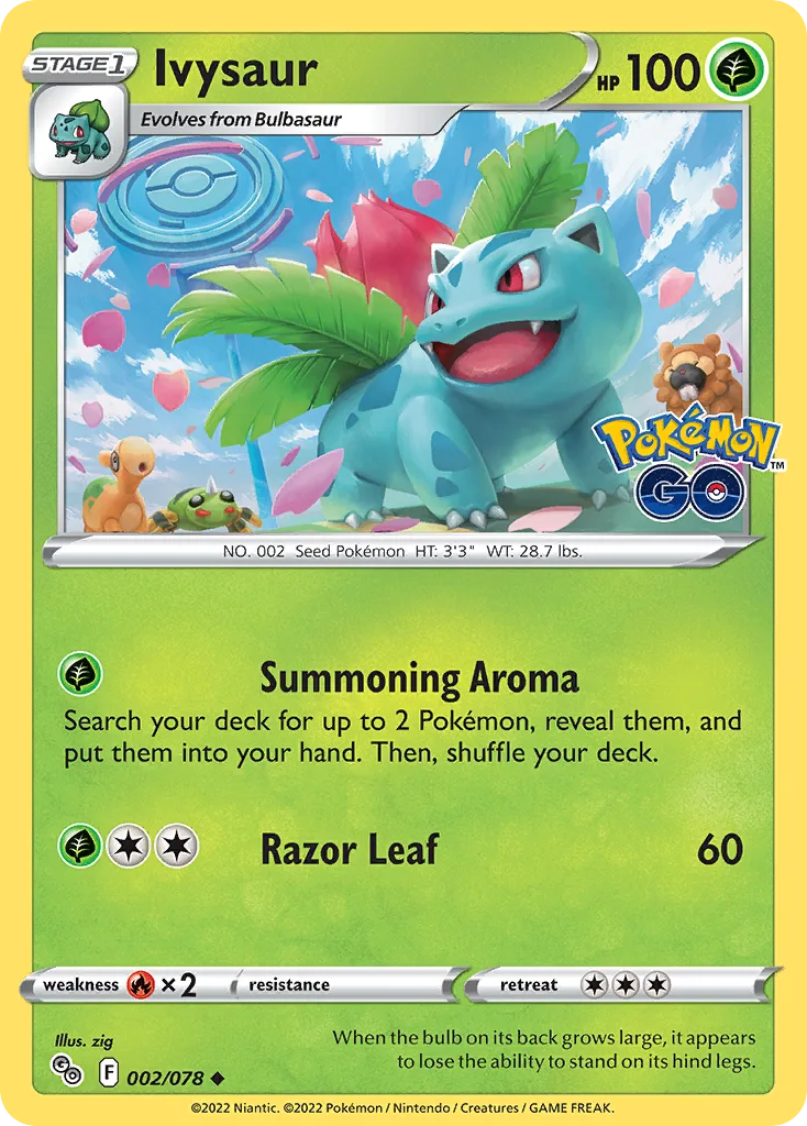 Ivysaur, Pokémon GO #002/078