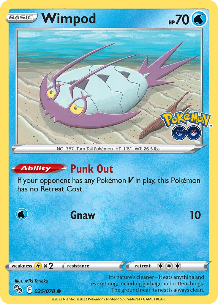 Wimpod, Pokémon GO #025/078