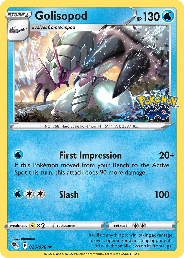 Golisopod, Pokémon GO #026/078