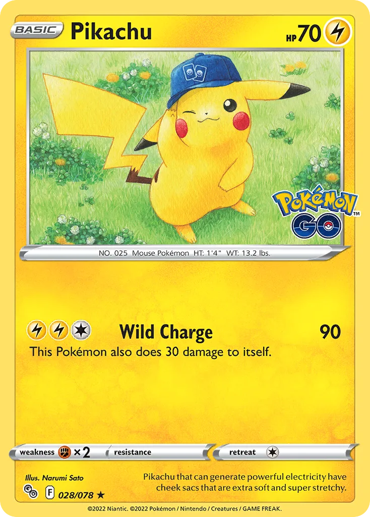 Pikachu, Pokémon GO #028/078
