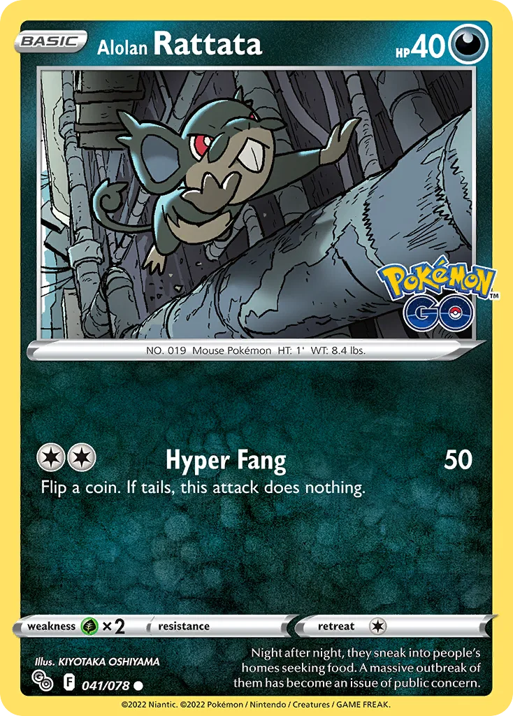 Alolan Rattata, Pokémon GO #041/078