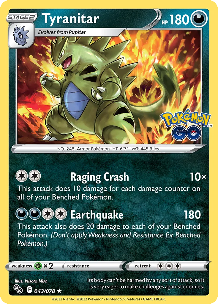 Tyranitar, Pokémon GO #043/078