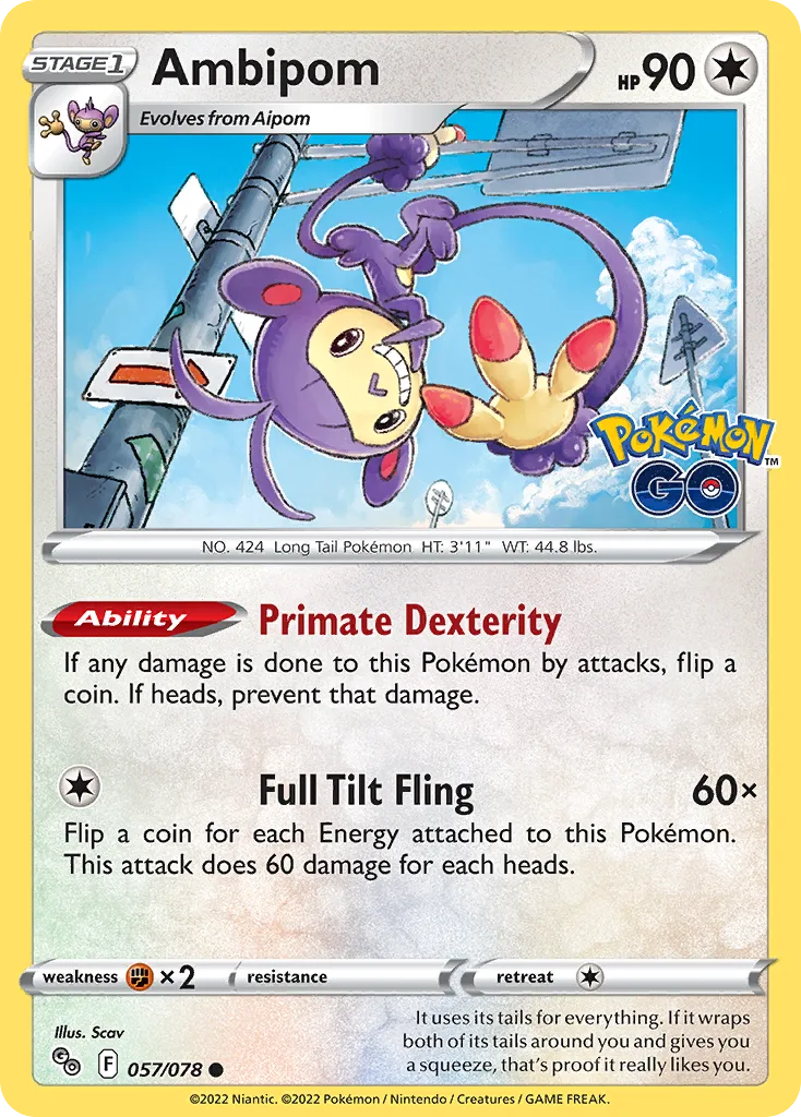 Ambipom, Pokémon GO #057/078