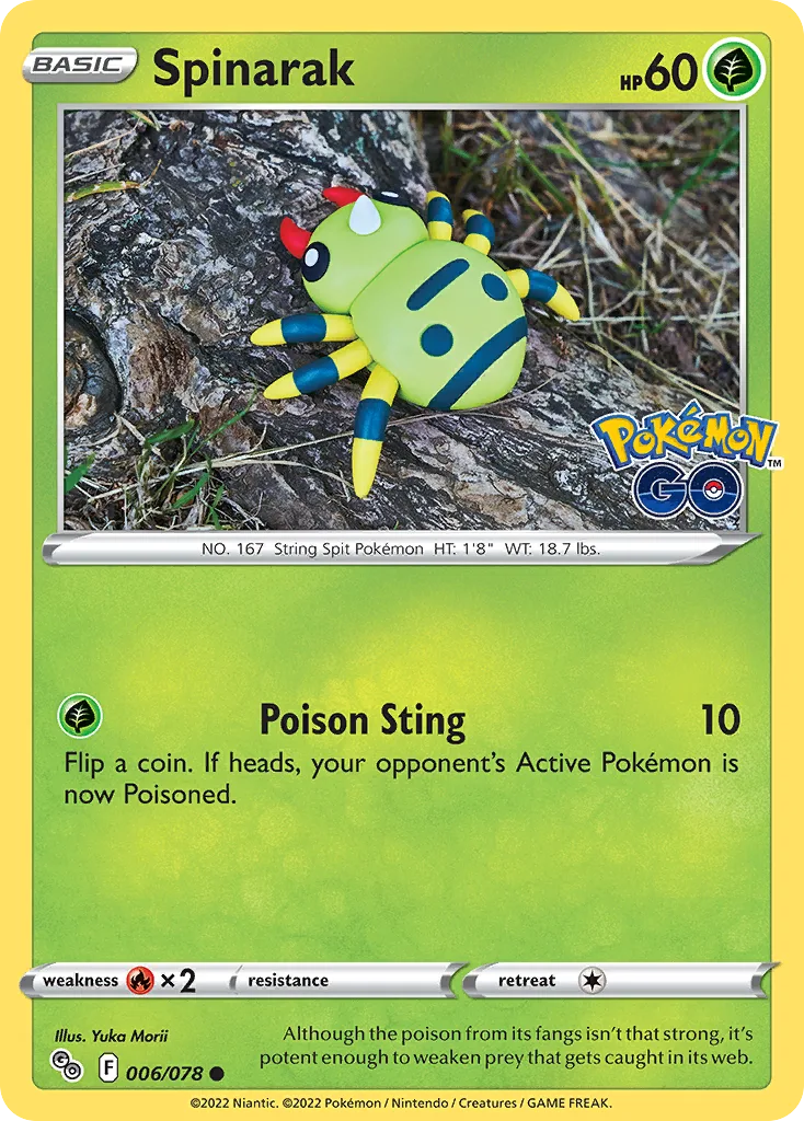 Spinarak, Pokémon GO #006/078