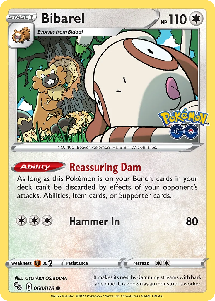 Bibarel, Pokémon GO #060/078