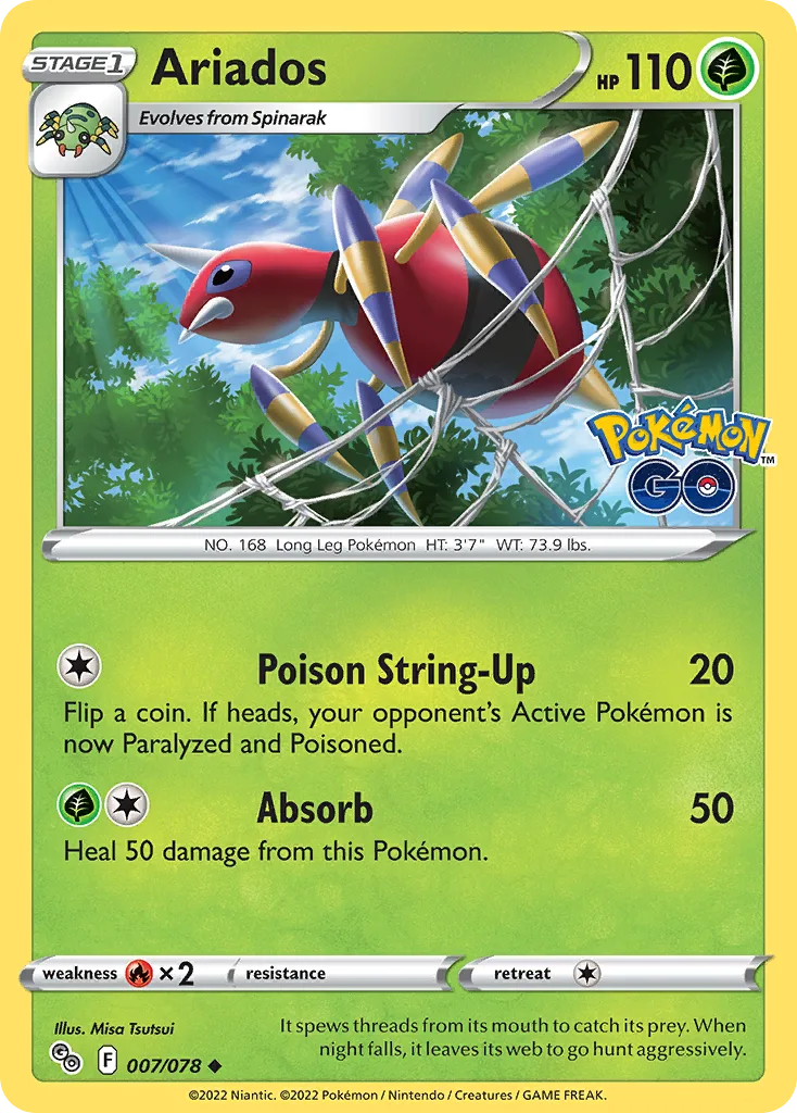 Ariados, Pokémon GO #007/078
