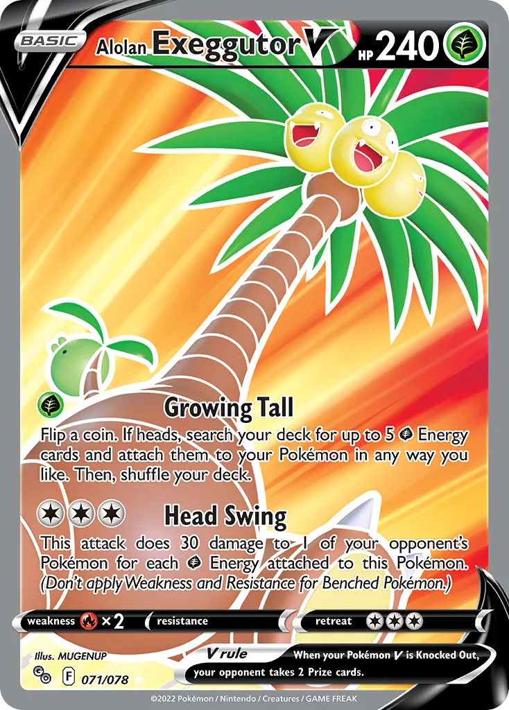 Alolan Exeggutor V, Pokémon GO #071/078