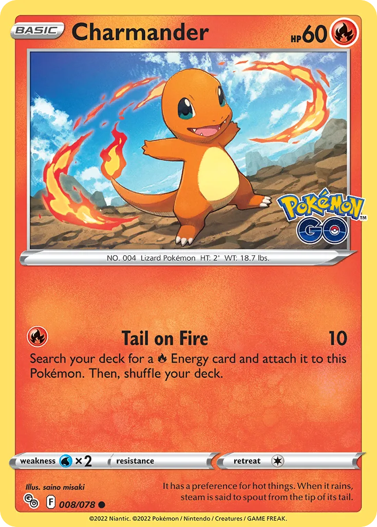 Charmander, Pokémon GO #008/078