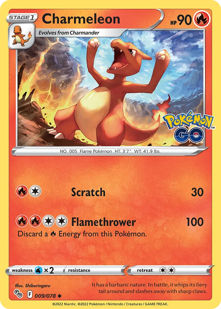 Charmeleon, Pokémon GO #009/078