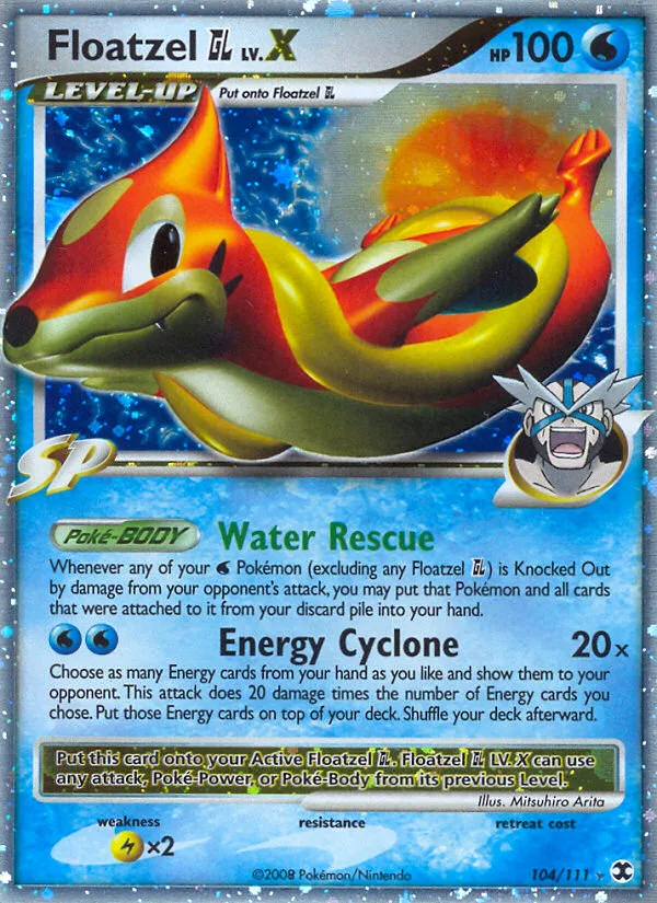 Floatzel GL LV.X, Rising Rivals #104/111