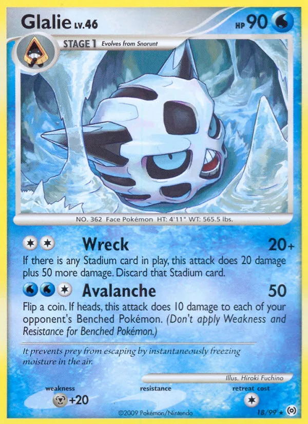 Glalie, Arceus #18/99