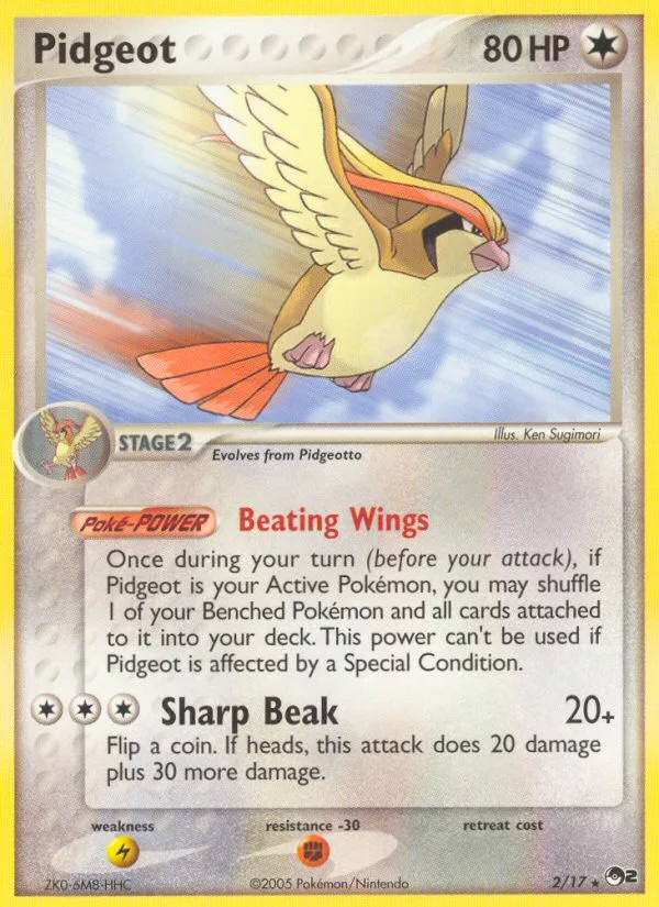 Pidgeot, POP Series 2 #2/17