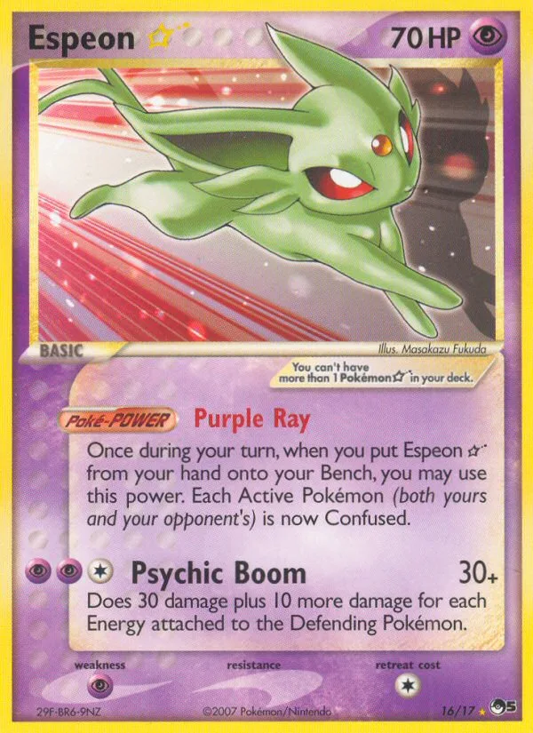 Espeon ☆, POP Series 5 #16/17