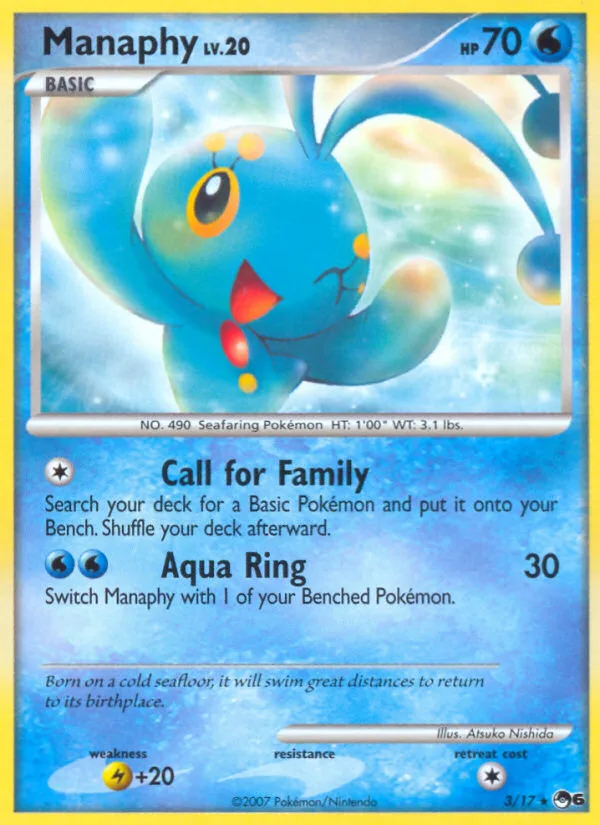 Manaphy, POP Series 6 #3/17