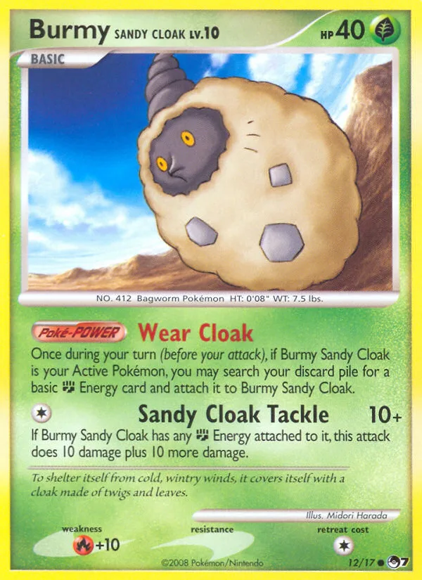 Burmy Sandy Cloak, POP Series 7 #12/17