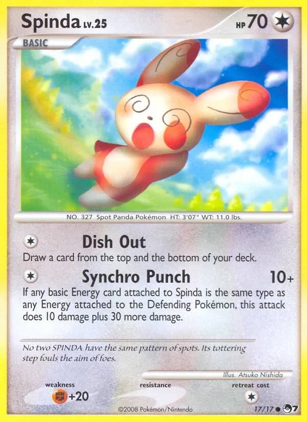 Spinda, POP Series 7 #17/17