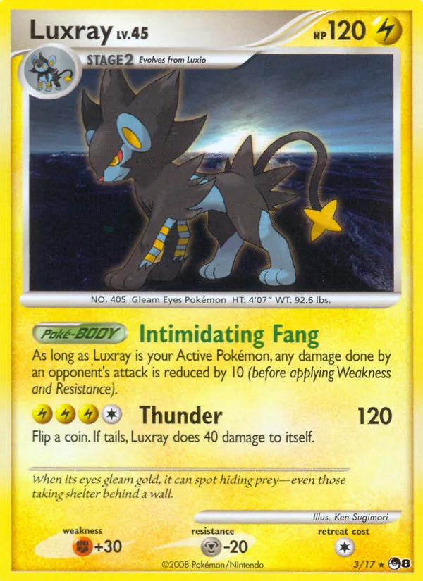 Luxray, POP Series 8 #3/17