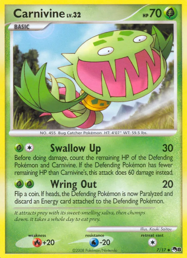 Carnivine, POP Series 8 #7/17