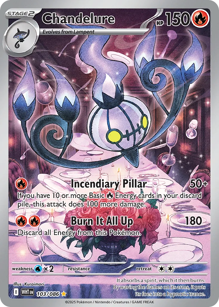 Chandelure, White Flare #103/086