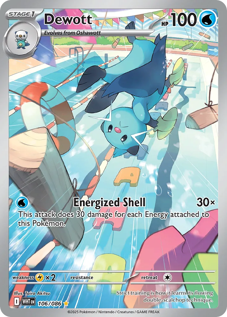 Dewott, White Flare #106/086