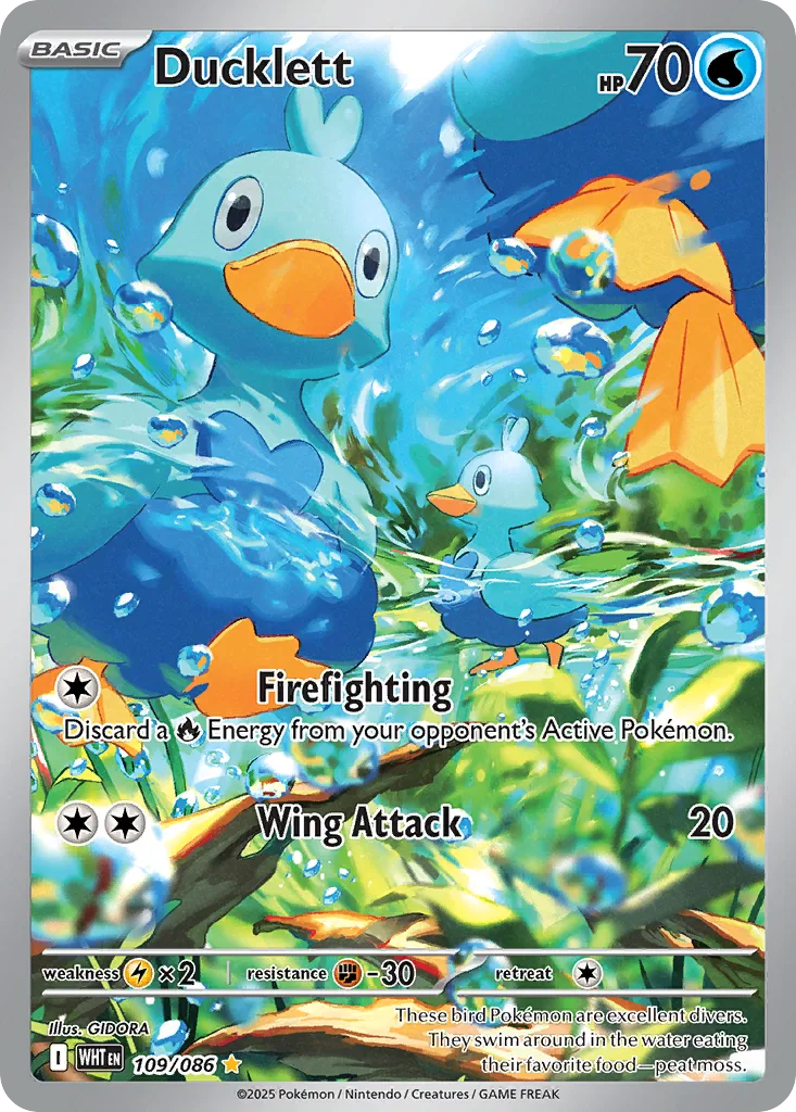 Ducklett, White Flare #109/086