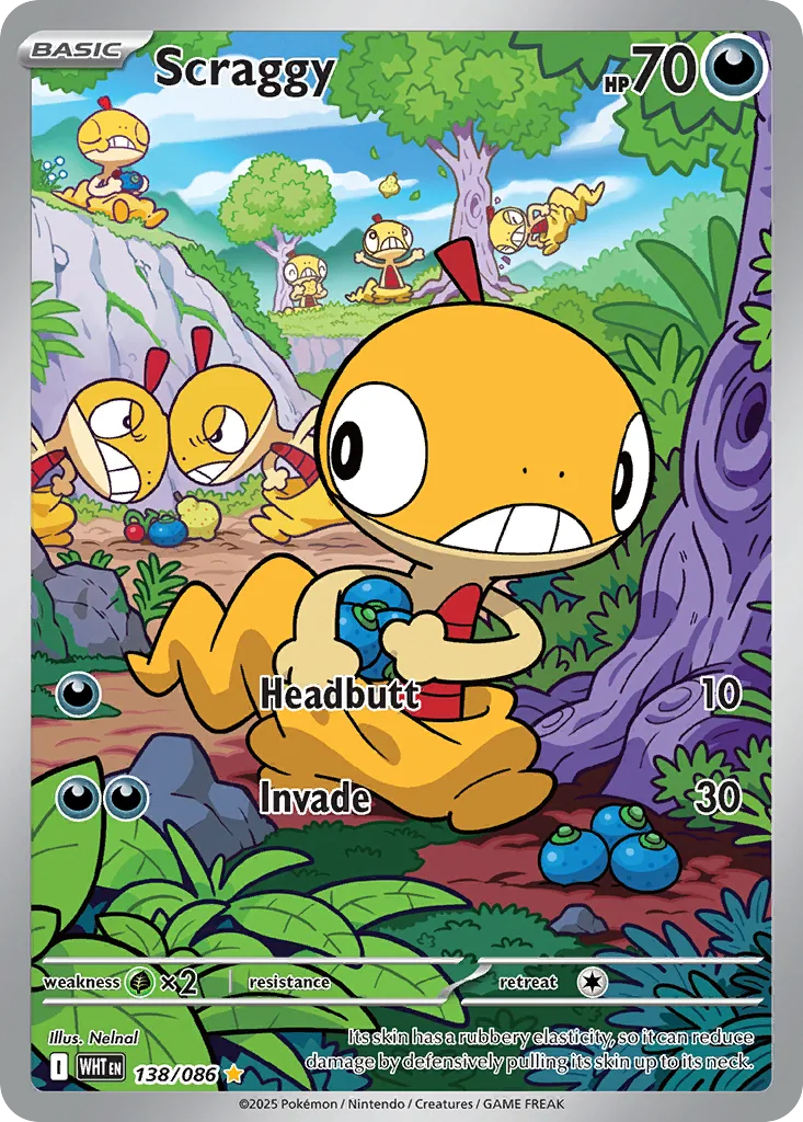 Scraggy, White Flare #138/086