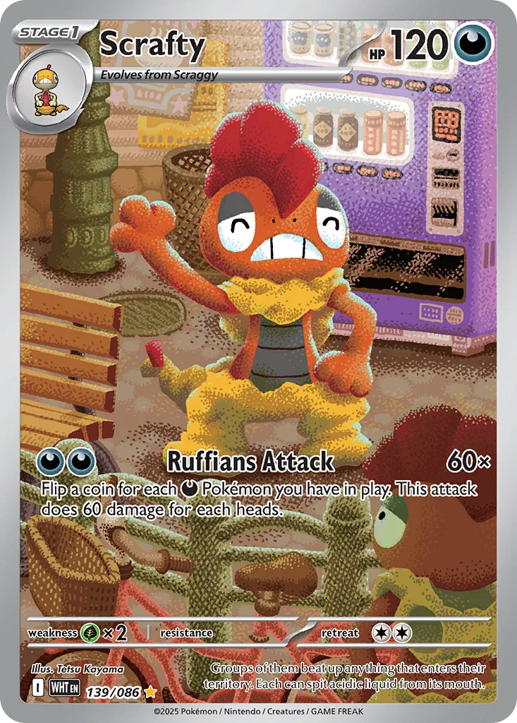 Scrafty, White Flare #139/086