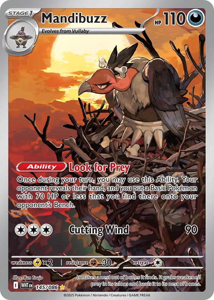 Mandibuzz, White Flare #145/086