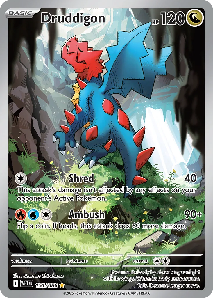 Druddigon, White Flare #151/086