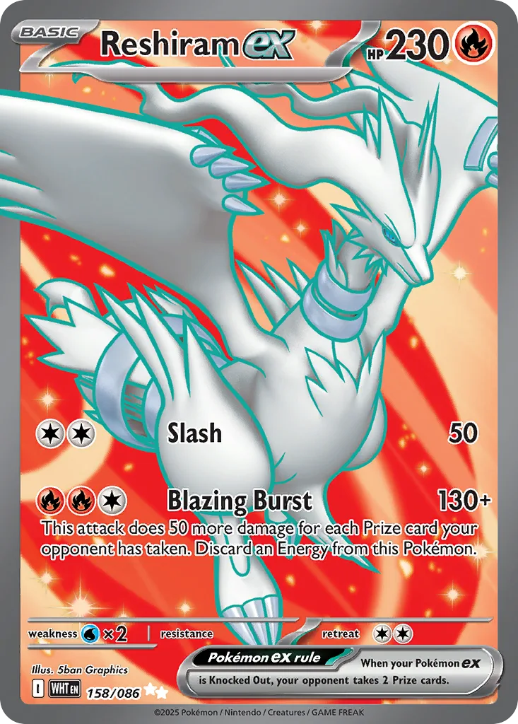 Reshiram ex, White Flare #158/086