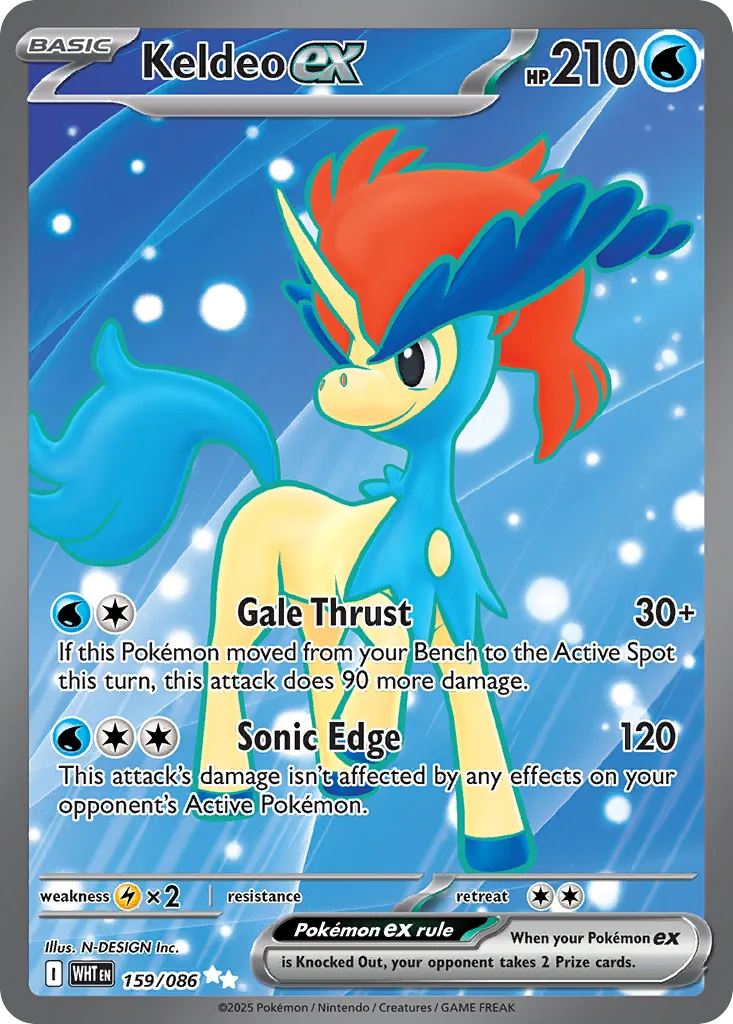Keldeo ex, White Flare #159/086