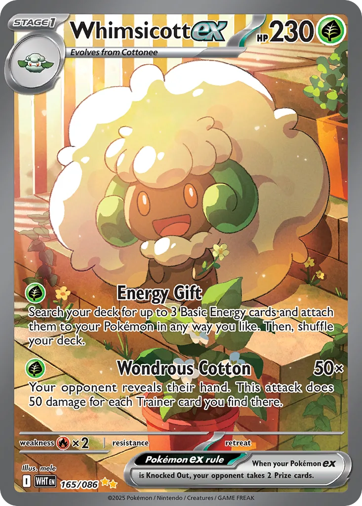 Whimsicott ex, White Flare #165/086