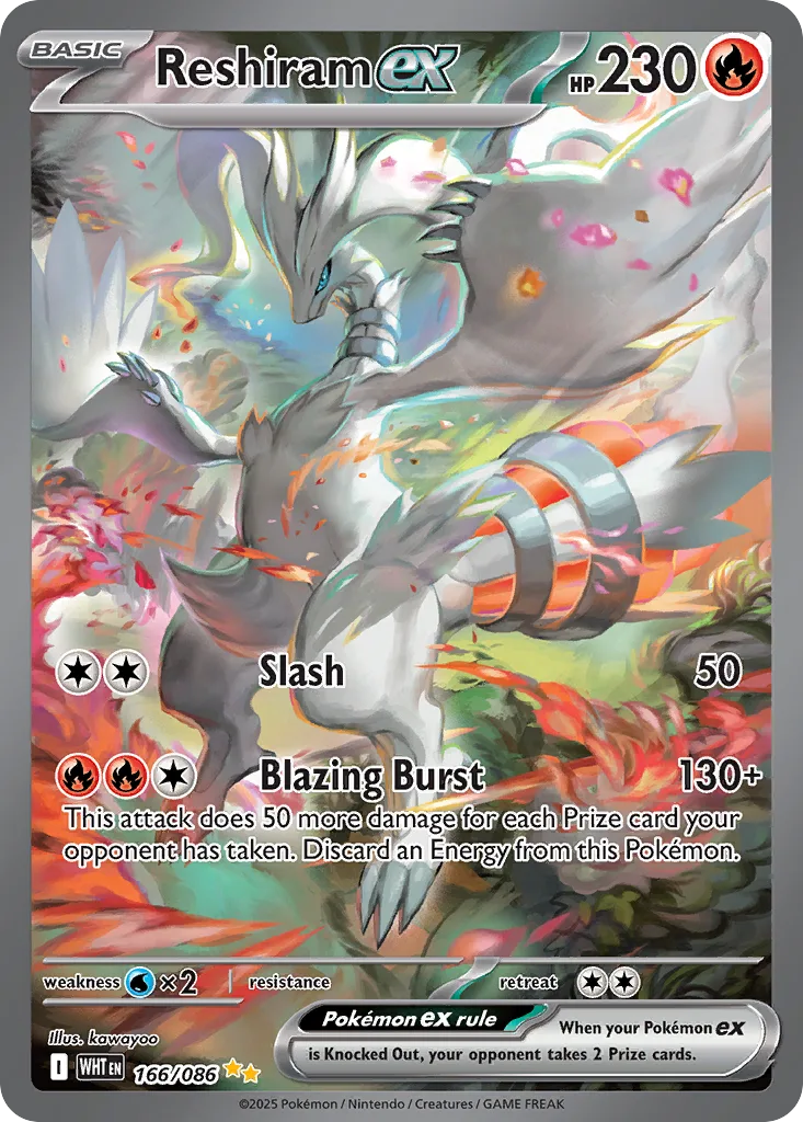 Reshiram ex, White Flare #166/086
