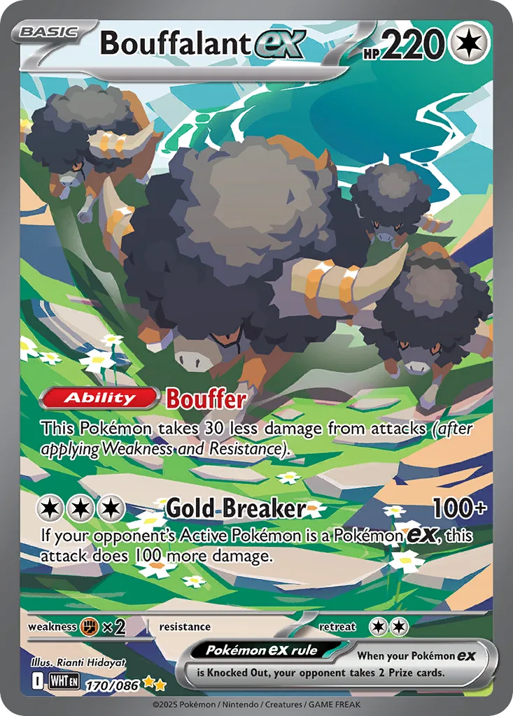 Bouffalant ex, White Flare #170/086