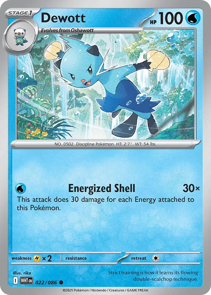 Dewott, White Flare #022/086