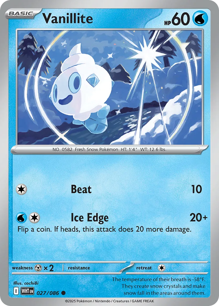Vanillite, White Flare #027/086