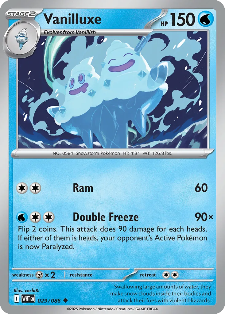 Vanilluxe, White Flare #029/086