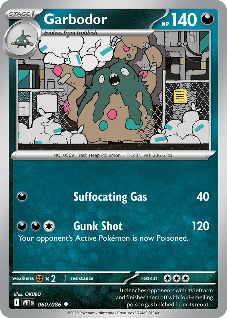 Garbodor, White Flare #060/086