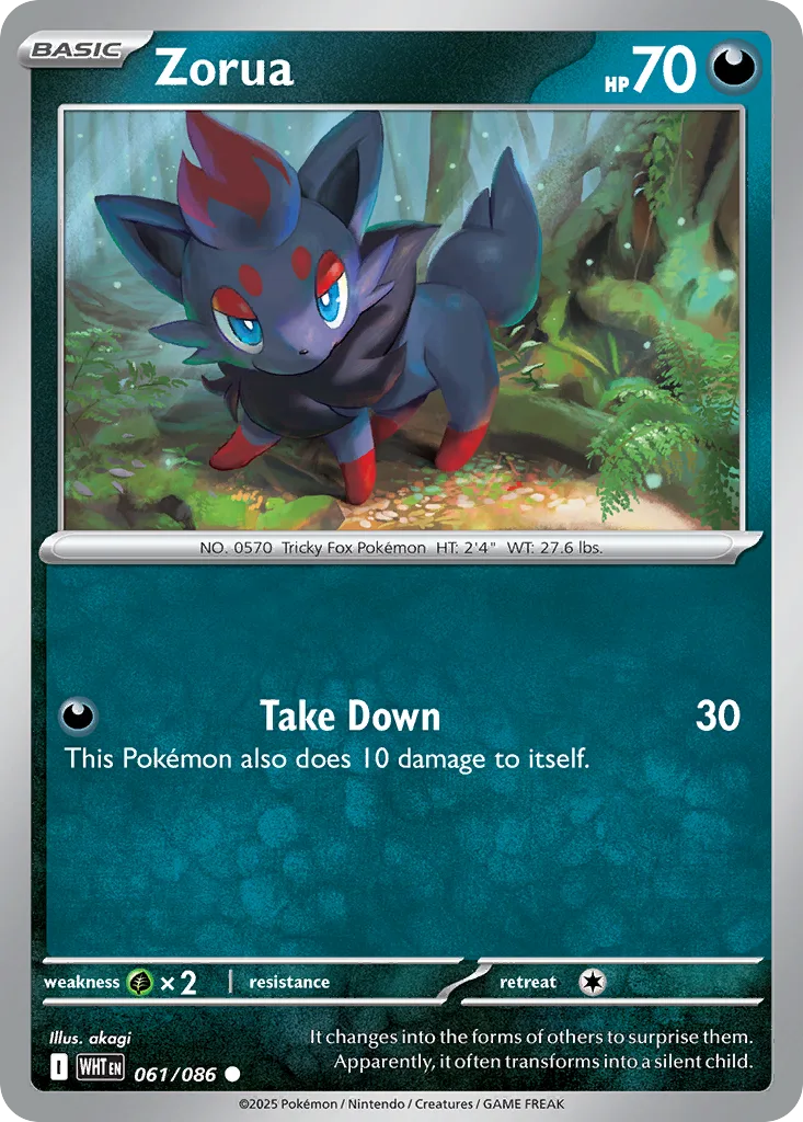 Zorua, White Flare #061/086
