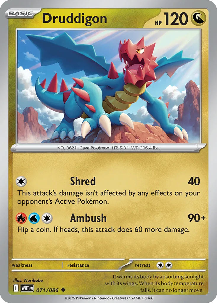 Druddigon, White Flare #071/086