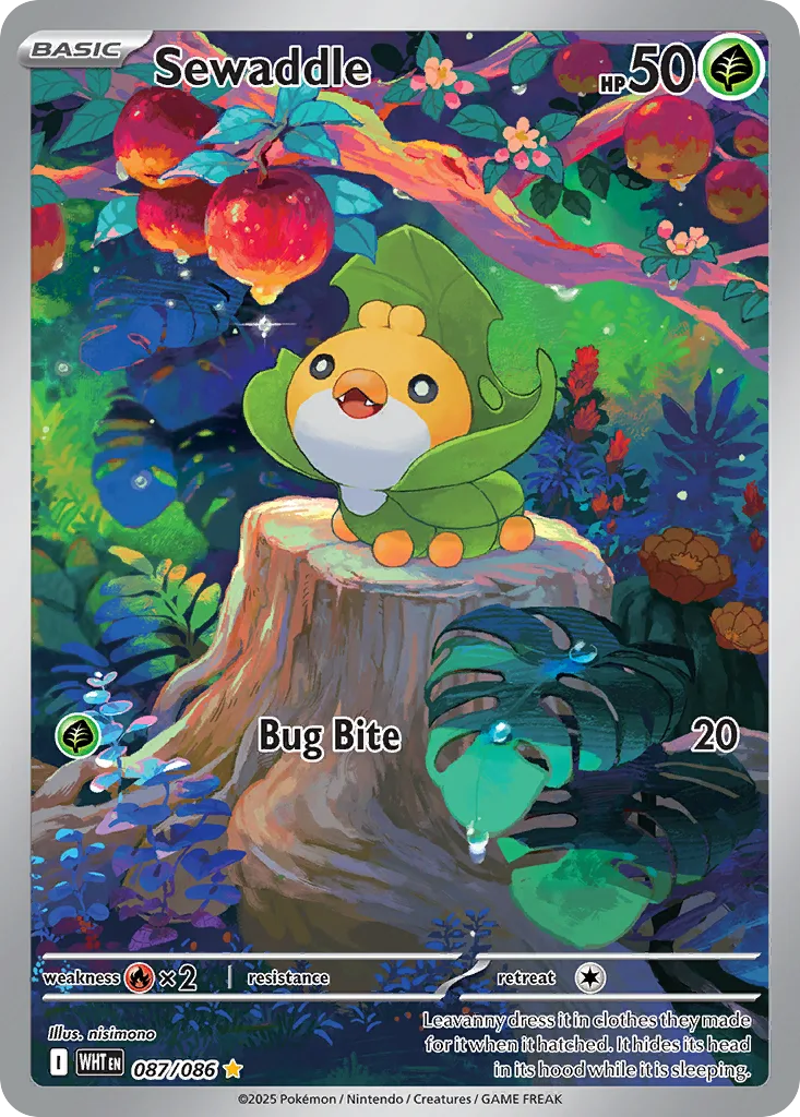 Sewaddle, White Flare #087/086